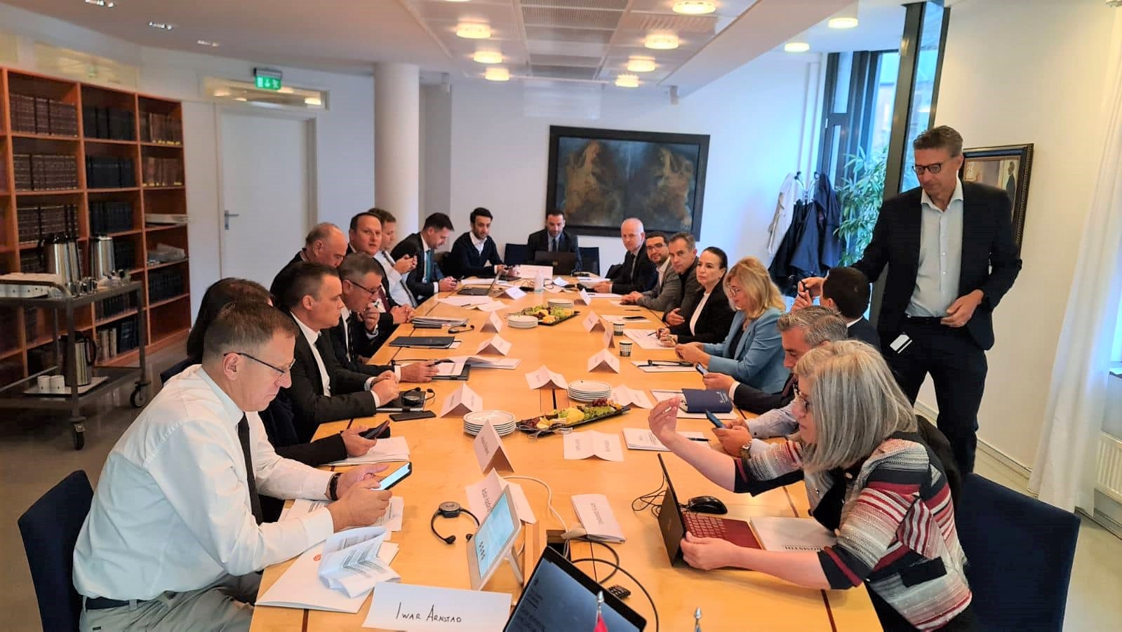 Representatives of the prosecutorial system visit the District Court in Oslo