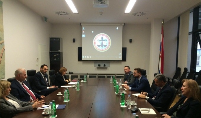 Kryeprokurori Lumezi ka vizituar institucionet e larta shtetërore të drejtësisë në Kroaci