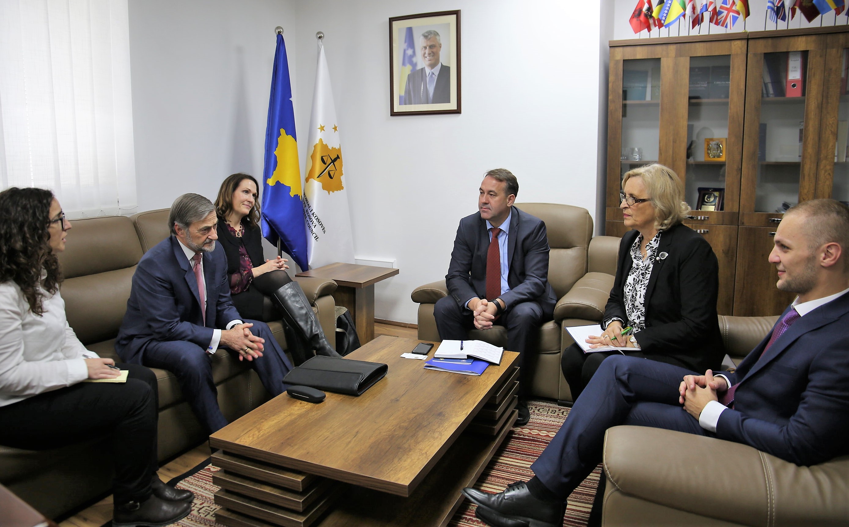 Chairman Hyseni meets OPDAT Director for Southeast Europe