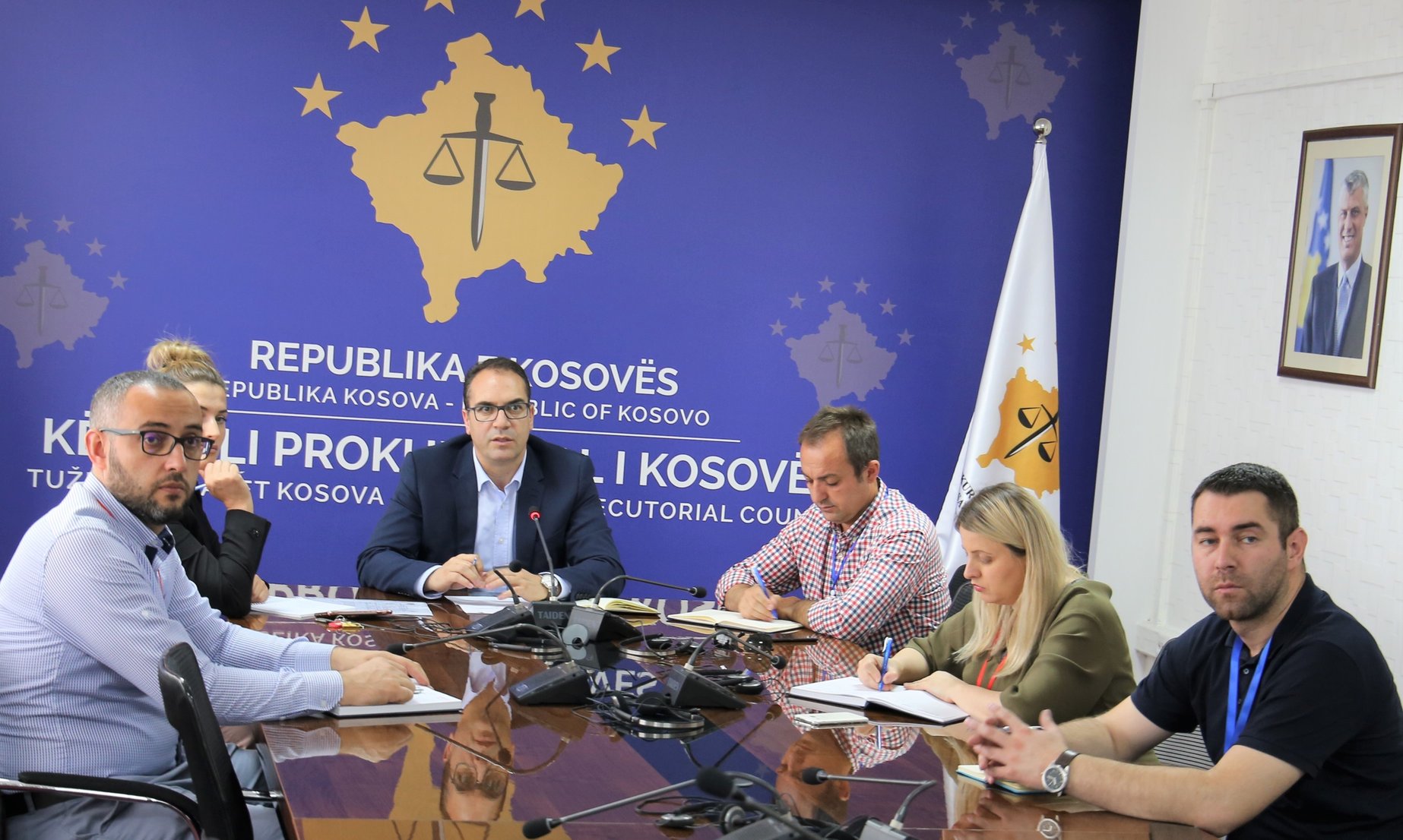 Meeting with administrators of the prosecution offices through videoconference is held