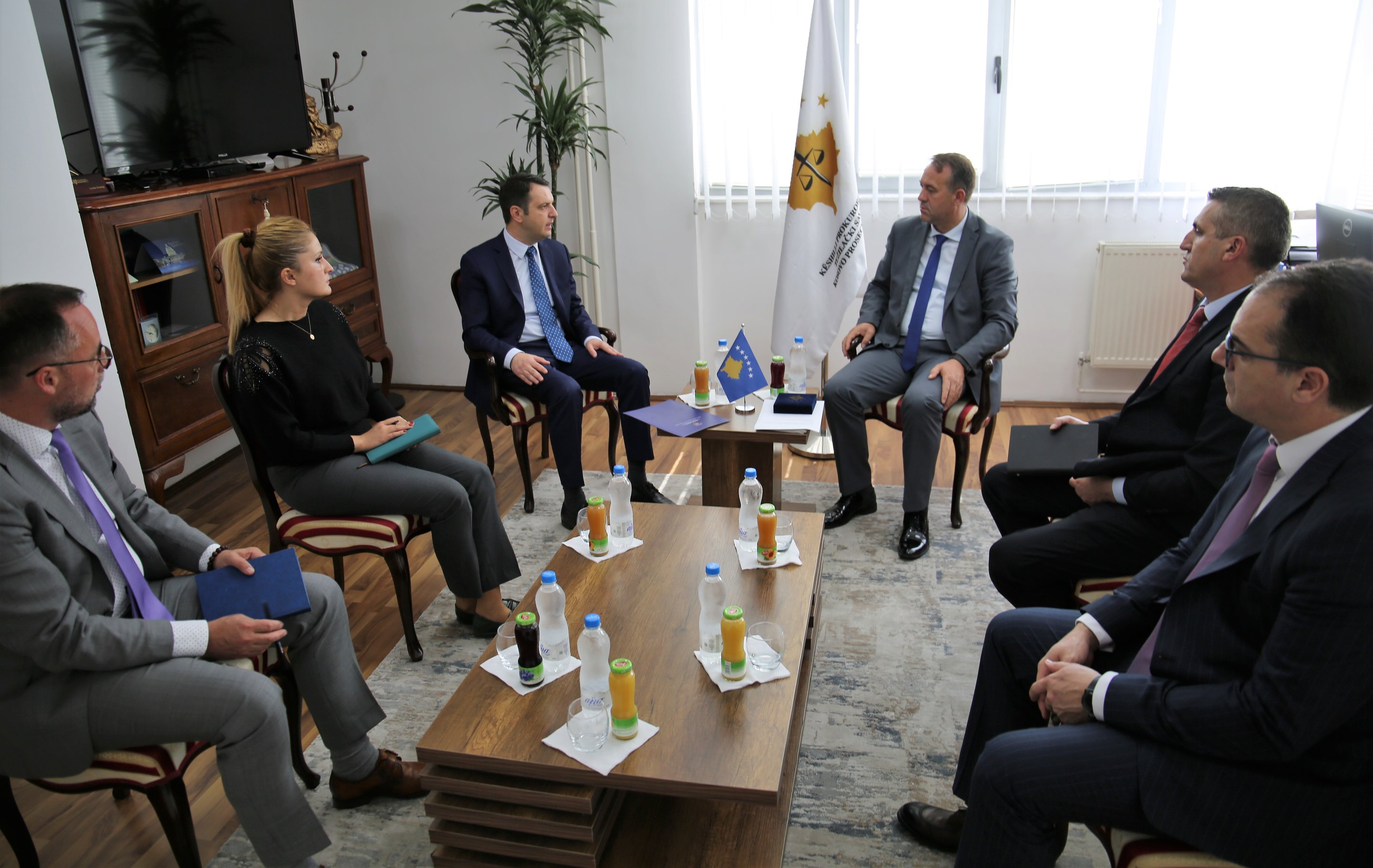 Chairman Hyseni hosted in the meeting Minister of Justice, Selimi