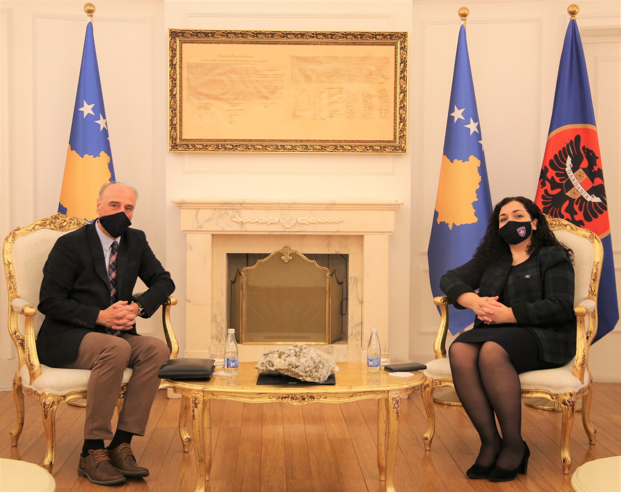 Kryesuesi i KPK-së pritet në takim nga Ushtruesja e Detyrës së Presidentes së Kosovës
