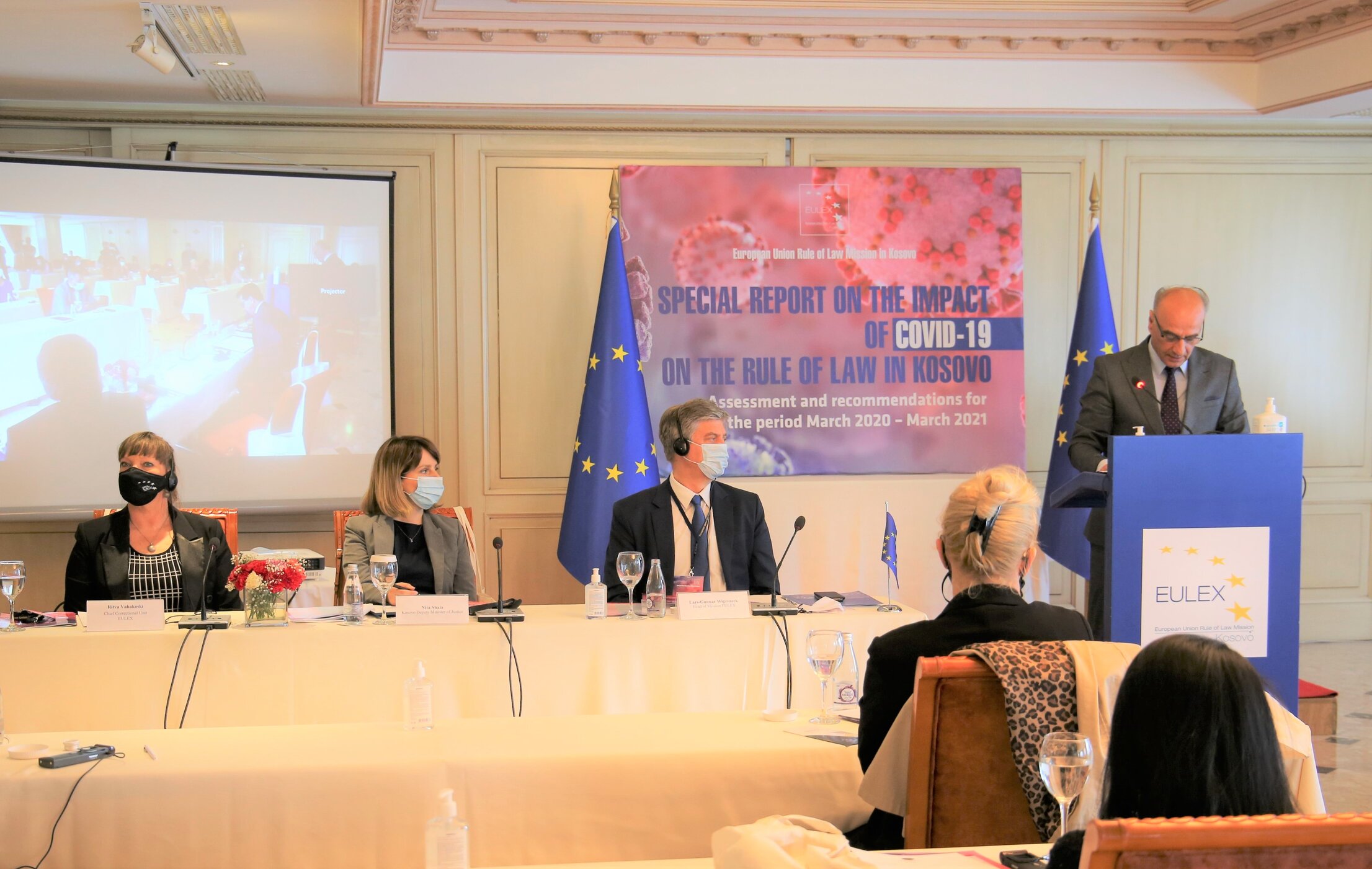 Prezantohet Raporti special i EULEX-it për ndikimin e Covid-19 në sundimin e ligjit në Kosovë
